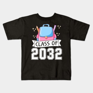 Class of 2032 Grow With Me Gift For Kindergarten Future Graduates Kids T-Shirt